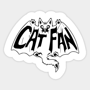 cat fan Sticker